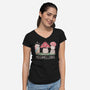 Mushmellows Kawaii Fungi-Womens-V-Neck-Tee-tobefonseca