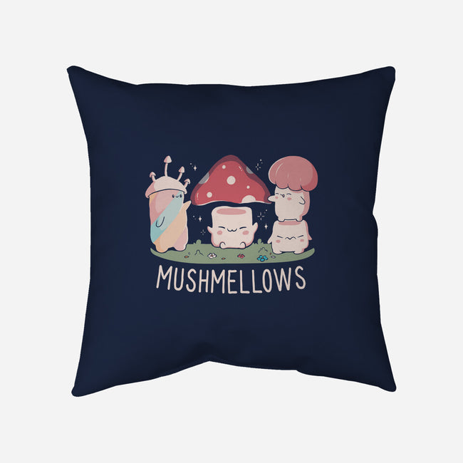 Mushmellows Kawaii Fungi-None-Removable Cover-Throw Pillow-tobefonseca