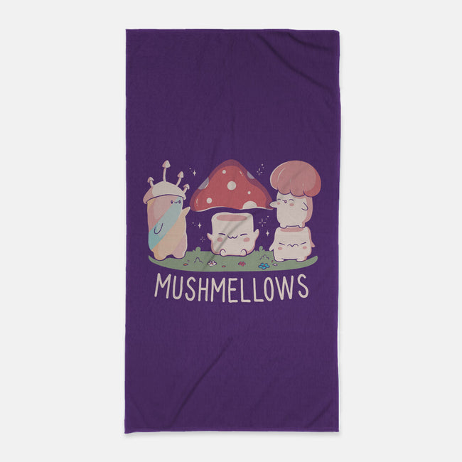 Mushmellows Kawaii Fungi-None-Beach-Towel-tobefonseca