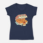 Kitten Nuggets-Womens-V-Neck-Tee-tobefonseca