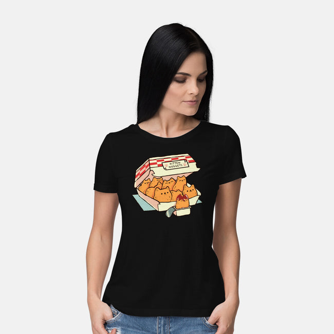 Kitten Nuggets-Womens-Basic-Tee-tobefonseca