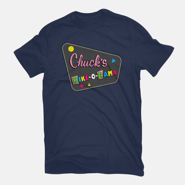 Chuck's Bike-O-Rama-Womens-Fitted-Tee-sachpica