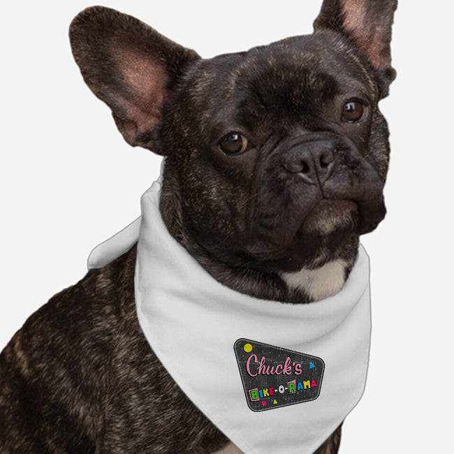 Chuck's Bike-O-Rama-Dog-Bandana-Pet Collar-sachpica