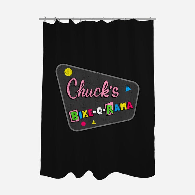 Chuck's Bike-O-Rama-None-Polyester-Shower Curtain-sachpica