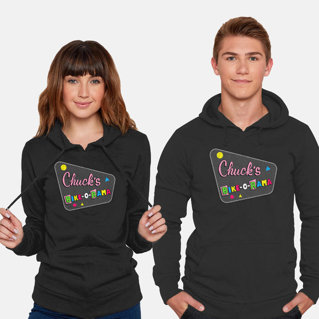 Chuck's Bike-O-Rama-Unisex-Pullover-Sweatshirt-sachpica