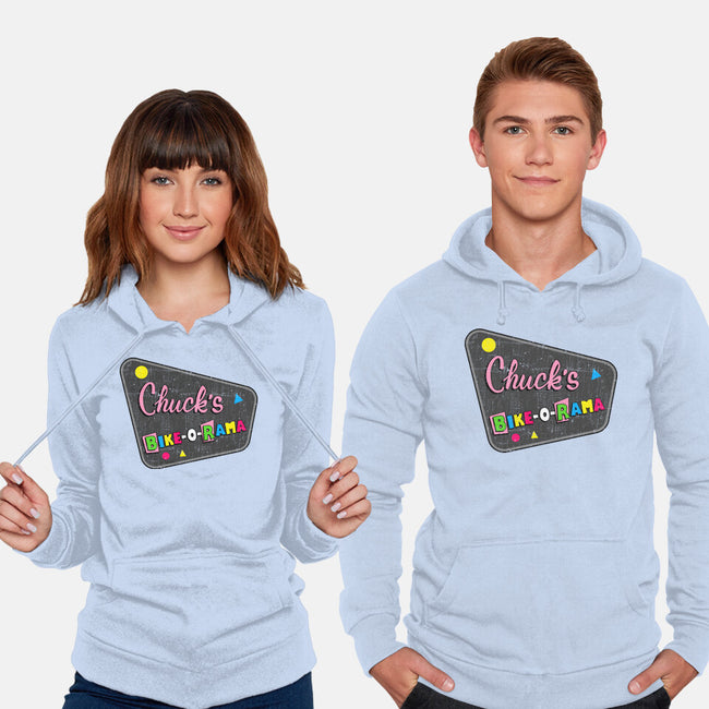 Chuck's Bike-O-Rama-Unisex-Pullover-Sweatshirt-sachpica