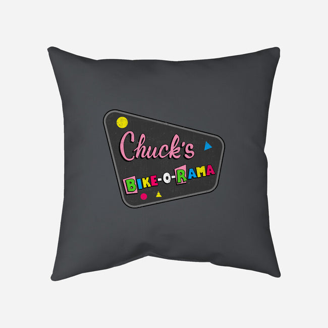 Chuck's Bike-O-Rama-None-Removable Cover w Insert-Throw Pillow-sachpica