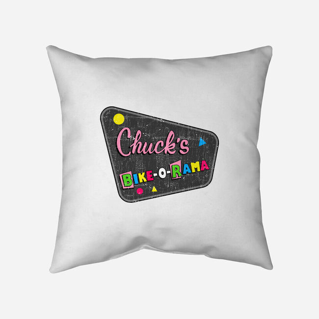 Chuck's Bike-O-Rama-None-Removable Cover w Insert-Throw Pillow-sachpica