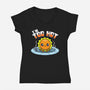 I'm Too Hot-Womens-V-Neck-Tee-Boggs Nicolas