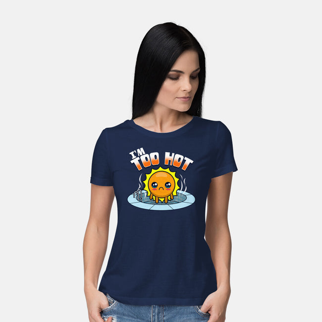 I'm Too Hot-Womens-Basic-Tee-Boggs Nicolas