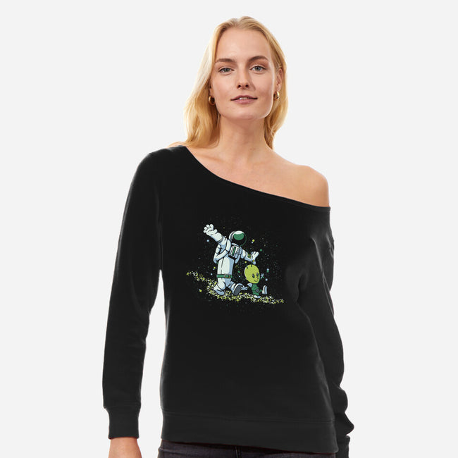 Chasing Stars-Womens-Off Shoulder-Sweatshirt-tobefonseca