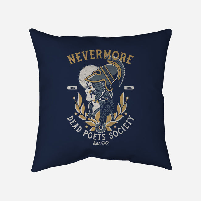 Nevermore Dead Poets Society-None-Removable Cover-Throw Pillow-Nemons