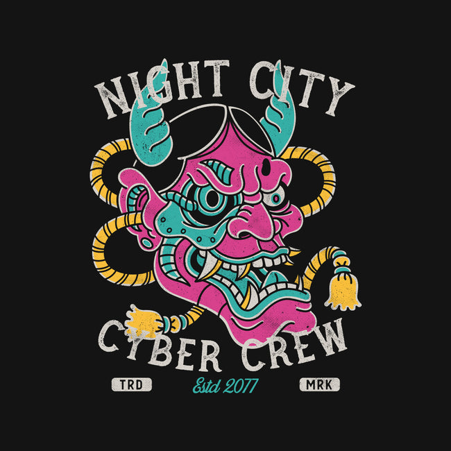 Night City Cyber Crew-Youth-Pullover-Sweatshirt-Nemons