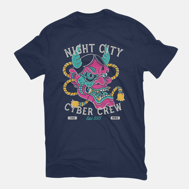 Night City Cyber Crew-Mens-Basic-Tee-Nemons