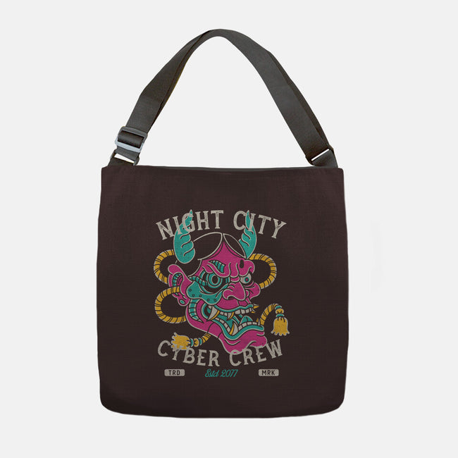 Night City Cyber Crew-None-Adjustable Tote-Bag-Nemons