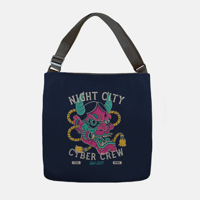 Night City Cyber Crew-None-Adjustable Tote-Bag-Nemons