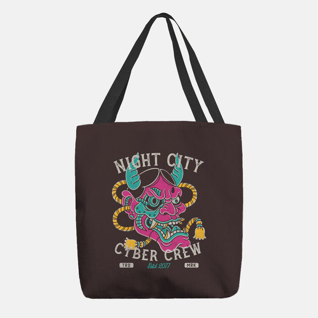Night City Cyber Crew-None-Basic Tote-Bag-Nemons
