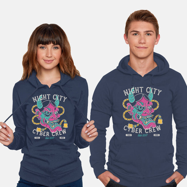 Night City Cyber Crew-Unisex-Pullover-Sweatshirt-Nemons