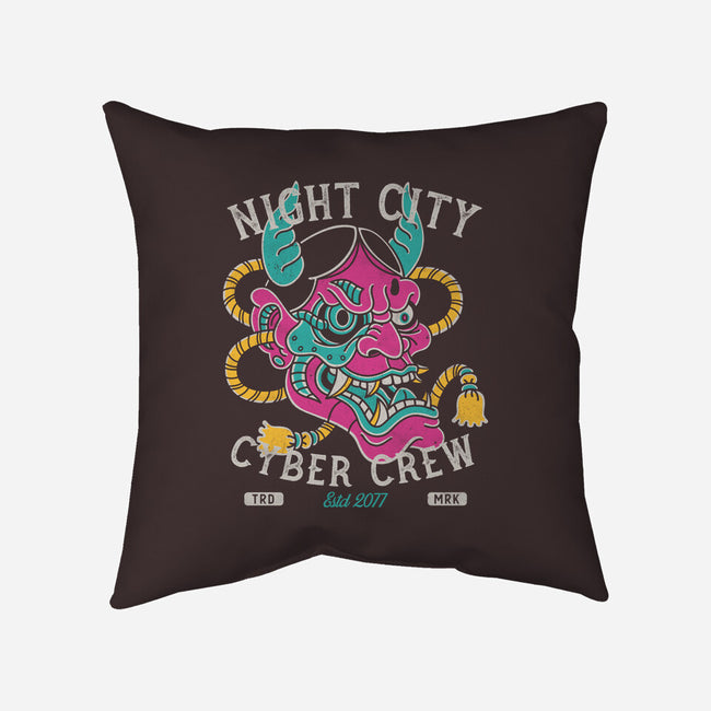 Night City Cyber Crew-None-Non-Removable Cover w Insert-Throw Pillow-Nemons