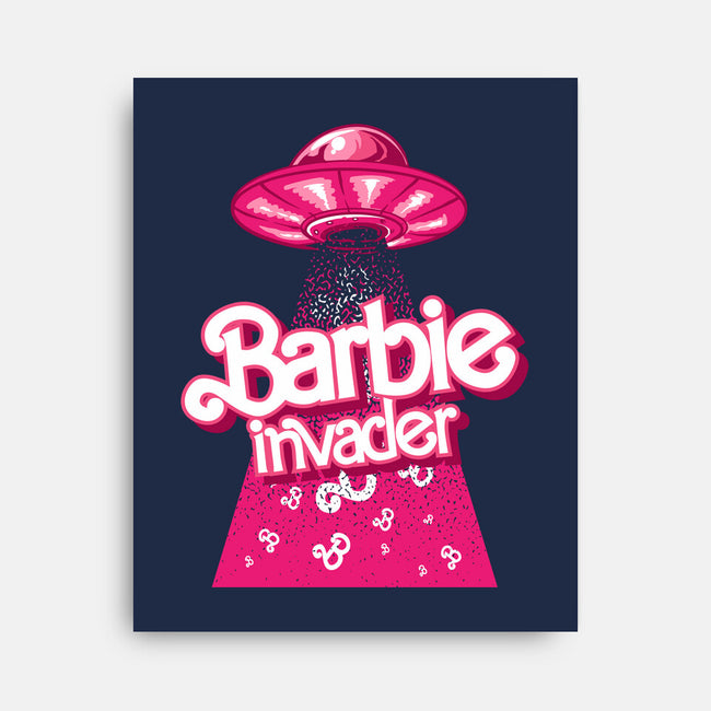 Barbie Invader-None-Stretched-Canvas-spoilerinc