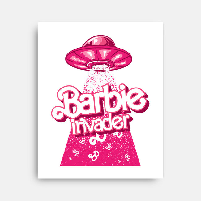 Barbie Invader-None-Stretched-Canvas-spoilerinc