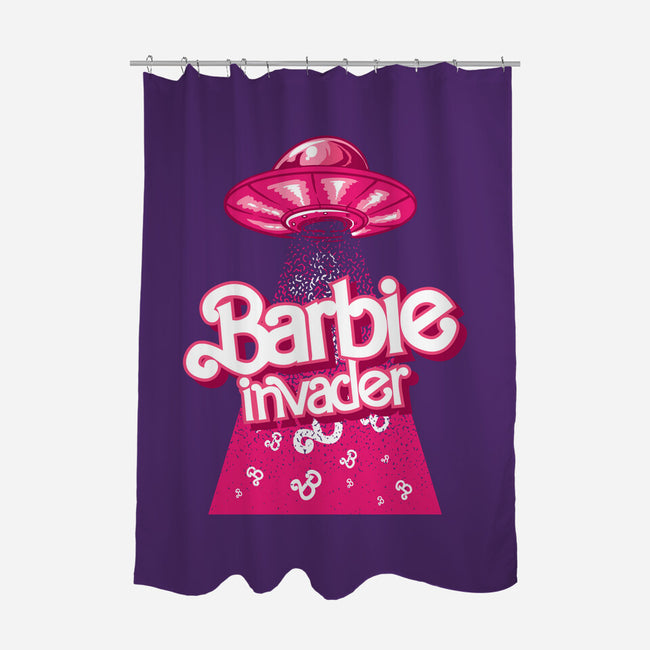 Barbie Invader-None-Polyester-Shower Curtain-spoilerinc
