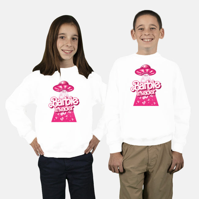 Barbie Invader-Youth-Crew Neck-Sweatshirt-spoilerinc