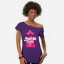 Barbie Invader-Womens-Off Shoulder-Tee-spoilerinc