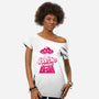 Barbie Invader-Womens-Off Shoulder-Tee-spoilerinc