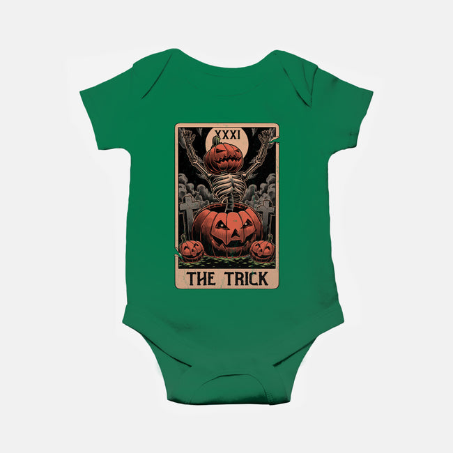 Halloween Tarot Pumpkin Trick-Baby-Basic-Onesie-Studio Mootant