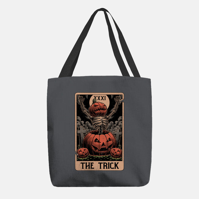 Halloween Tarot Pumpkin Trick-None-Basic Tote-Bag-Studio Mootant