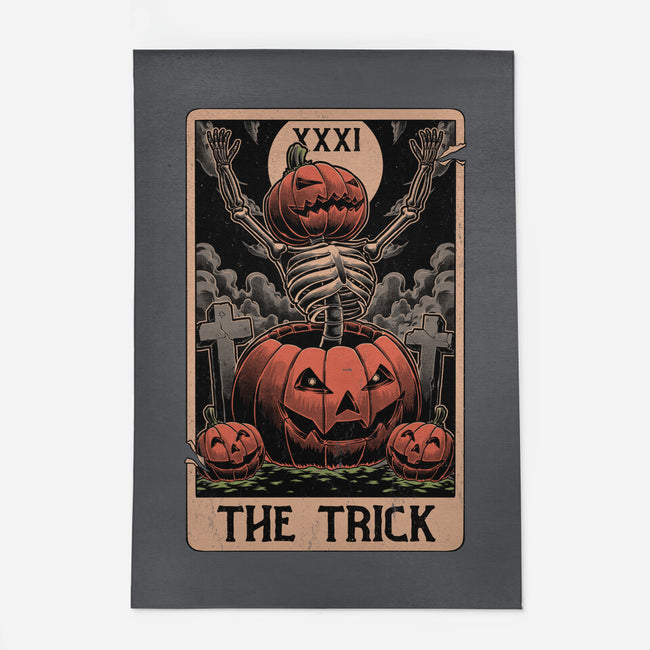 Halloween Tarot Pumpkin Trick-None-Outdoor-Rug-Studio Mootant