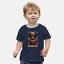 Halloween Tarot Pumpkin Trick-Baby-Basic-Tee-Studio Mootant