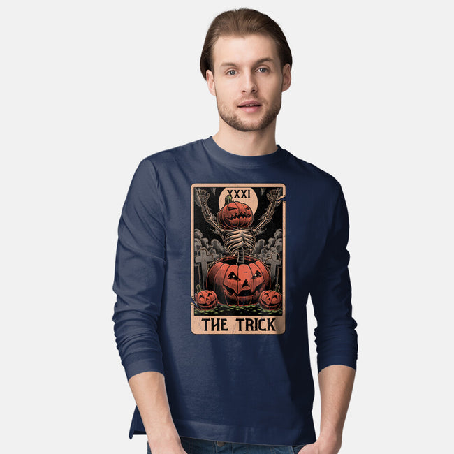 Halloween Tarot Pumpkin Trick-Mens-Long Sleeved-Tee-Studio Mootant