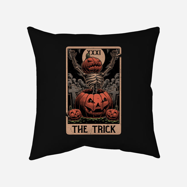 Halloween Tarot Pumpkin Trick-None-Non-Removable Cover w Insert-Throw Pillow-Studio Mootant