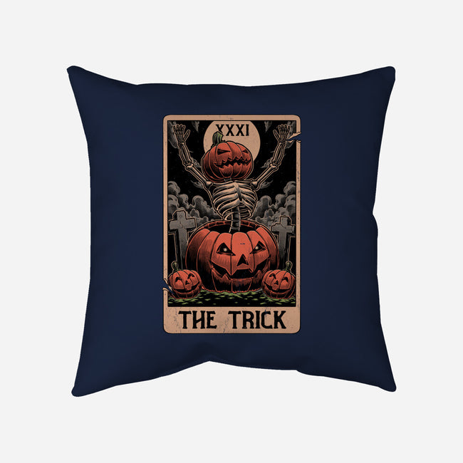 Halloween Tarot Pumpkin Trick-None-Removable Cover-Throw Pillow-Studio Mootant