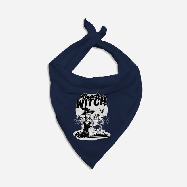 Beach Witch Goth Summer-Dog-Bandana-Pet Collar-Studio Mootant