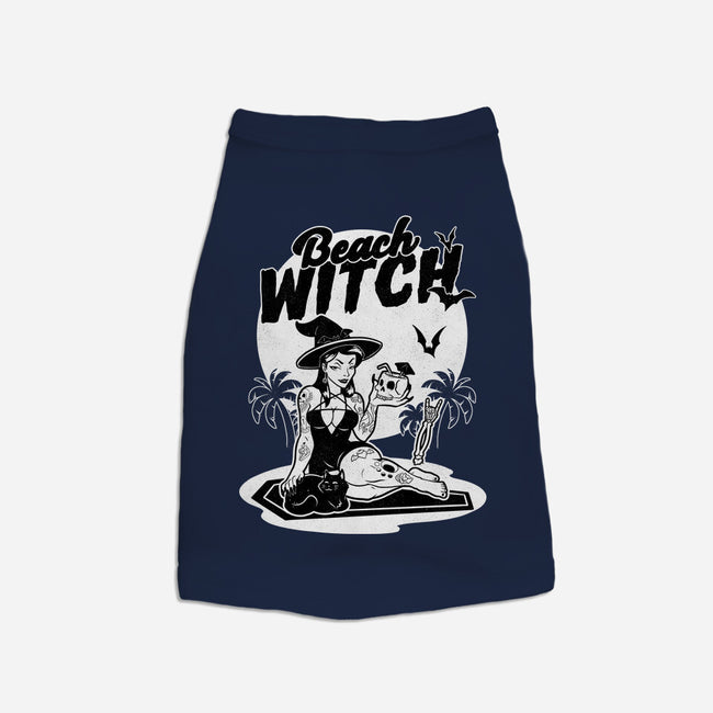 Beach Witch Goth Summer-Cat-Basic-Pet Tank-Studio Mootant