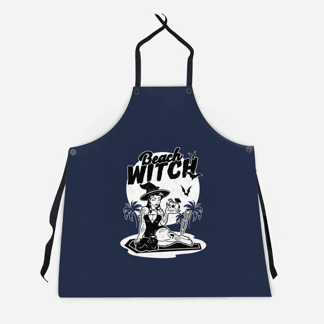 Beach Witch Goth Summer-Unisex-Kitchen-Apron-Studio Mootant
