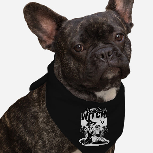 Beach Witch Goth Summer-Dog-Bandana-Pet Collar-Studio Mootant