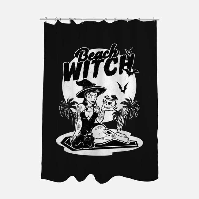 Beach Witch Goth Summer-None-Polyester-Shower Curtain-Studio Mootant