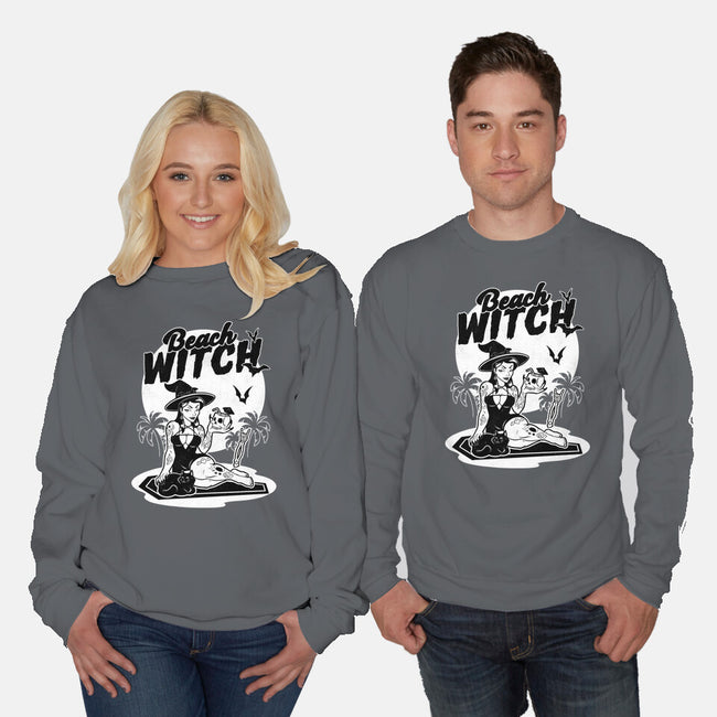 Beach Witch Goth Summer-Unisex-Crew Neck-Sweatshirt-Studio Mootant