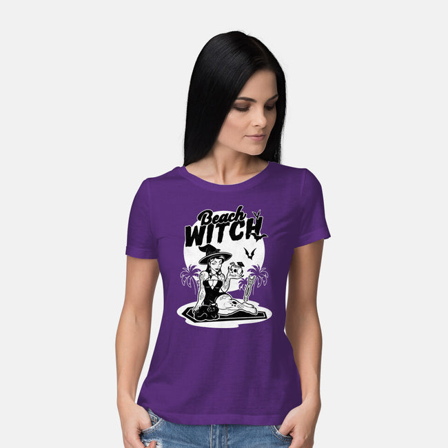 Beach Witch Goth Summer-Womens-Basic-Tee-Studio Mootant