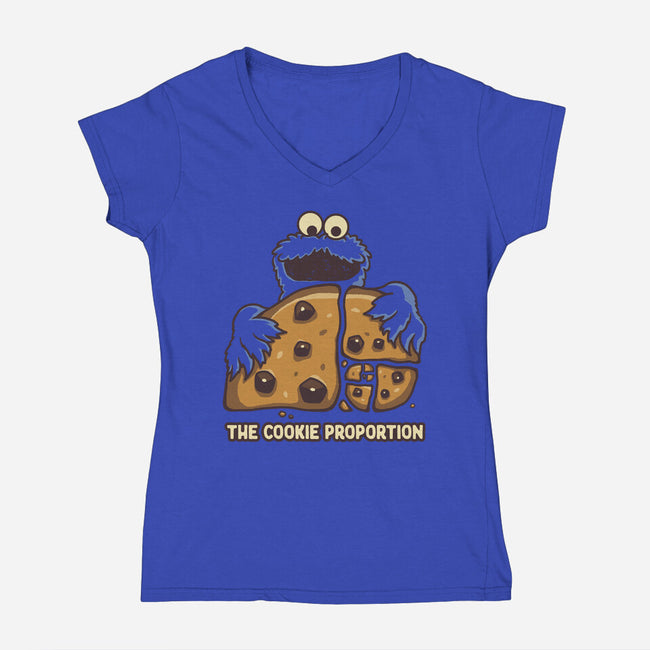 The Cookie Proportion-Womens-V-Neck-Tee-retrodivision