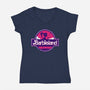 Barbieland-Womens-V-Neck-Tee-spoilerinc