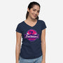 Barbieland-Womens-V-Neck-Tee-spoilerinc