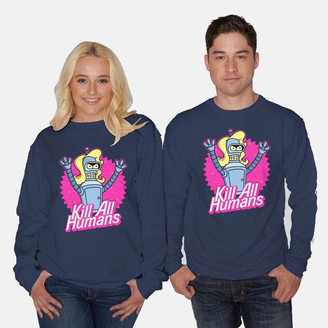 Benderbie-Unisex-Crew Neck-Sweatshirt-Barbadifuoco