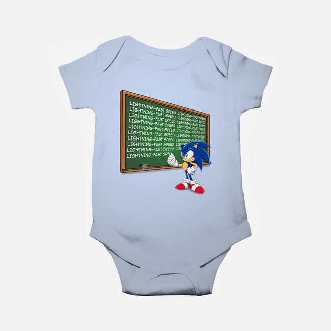 Lightning-Fast Speed-Baby-Basic-Onesie-MaxoArt