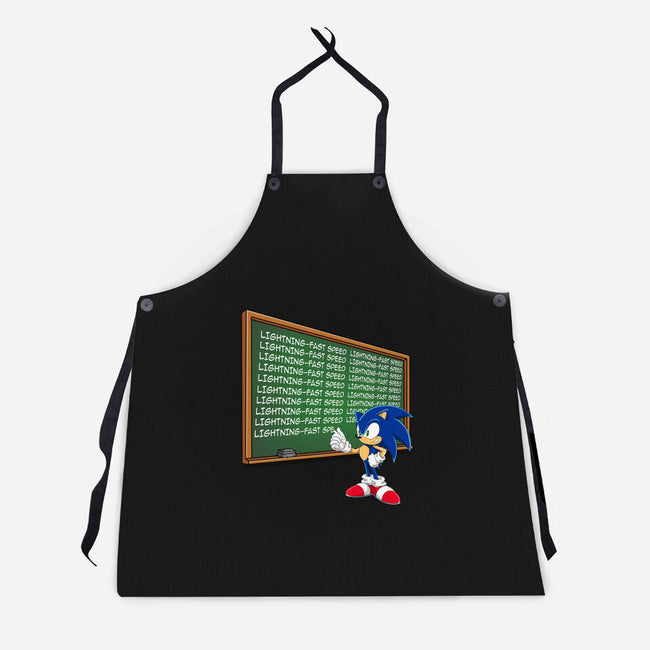 Lightning-Fast Speed-Unisex-Kitchen-Apron-MaxoArt