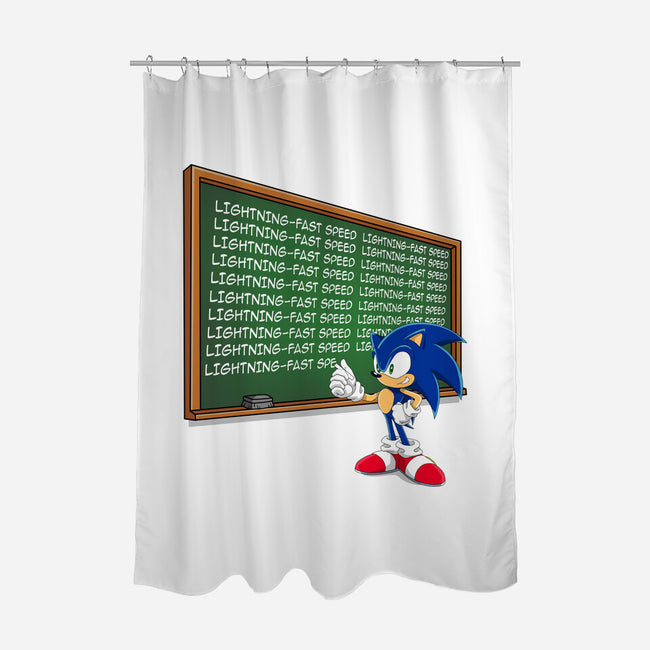 Lightning-Fast Speed-None-Polyester-Shower Curtain-MaxoArt